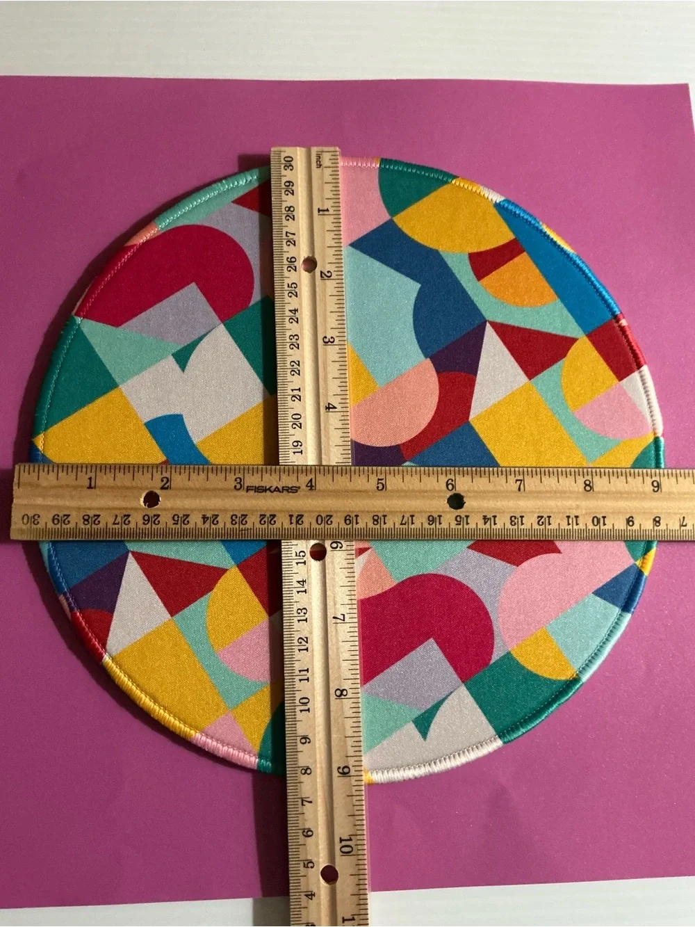 2 Matching Colorful Multicolor Art Geometric Mouse Pads